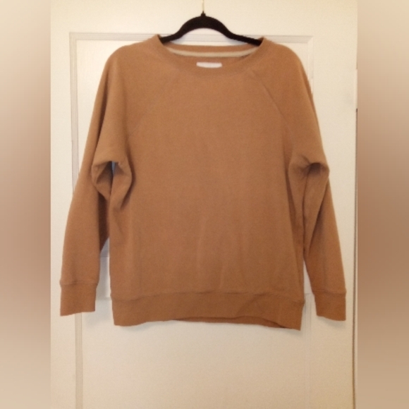 American Eagle Outfitters Sweaters - 90s Skater Girl Style Pullover Tan Sweatshirt Size Small By American Eagle